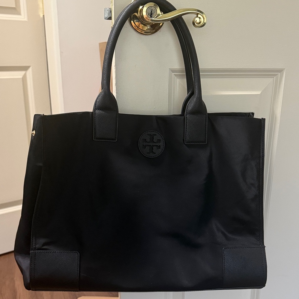 Tory Burch Black Nylon Tote